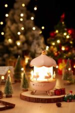 Bunny's Carousel Night Light Projector – Rotating LED Star Sky Lamp for Kids