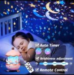 Bunny's Carousel Night Light Projector – Rotating LED Star Sky Lamp for Kids - Image 3