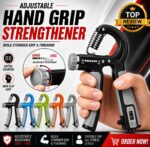 Hand Grip Strengthener with Digital Counter (10-60KG) | হাতের ব্যায়াম করার গ্রিপ