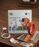 SIM-100P LUS Ultra 3 Smart Watch 7 In 1 স্মার্ট ওয়াচ